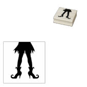 Witte dijen, silhouette, kunststempel rubberstempel (Gestempeld)