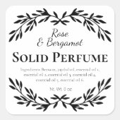 Witte DIY Solid Perfume Labels (Voorkant)