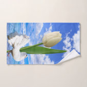 Witte doekjes Tulp Bad Handdoek (Handdoek)