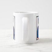Witte doezelaar grote koffiekop (Achterkant)