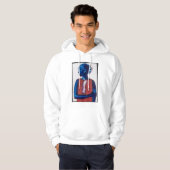 Witte doezelaar hoodie (Voorkant volledig)