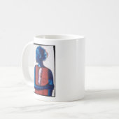 Witte doezelaar koffiemok (Voorkant links)
