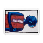 Witte doezelaar magneet (Horizontaal)