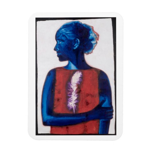 Witte doezelaar magneet (Verticaal)