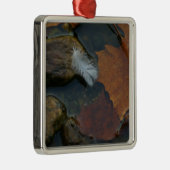 Witte doezelaar metalen ornament (Rechts)