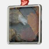 Witte doezelaar metalen ornament (Links)