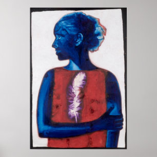 Witte doezelaar poster