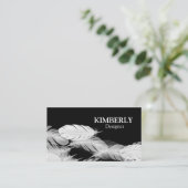 Witte doezelaar visitekaartje (Staand voorkant)