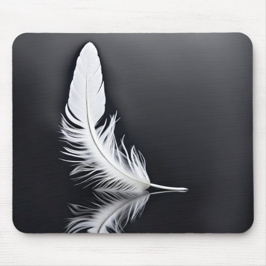 Witte doezelreflectie muismat (Voorkant)