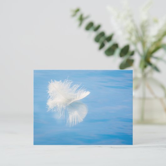 Witte doezels reflecteert op water | Seabeck, WA Briefkaart (Staand voorkant)