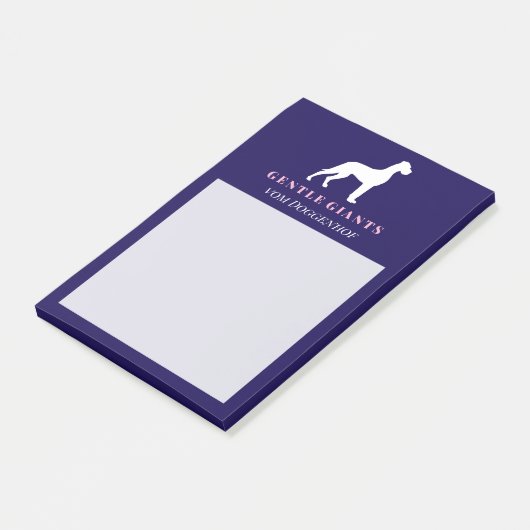 Witte Dog Post-It Notities Post-it® Notes (Schuin)
