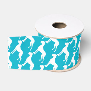 Witte Dogues de Bordeaux Grosgrain Lint