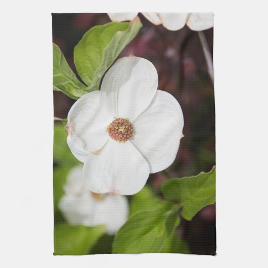 Witte Dogwood Flower Kitchen Towels Theedoek (Verticaal)
