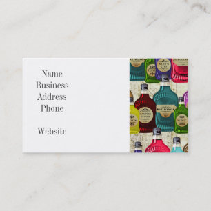 Witte dokters Magische Potie Apothecaire Tonic Fle Visitekaartje