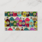 Witte dokters Magische Potie Apothecaire Tonic Fle Visitekaartje (Achterkant)