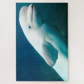 Witte dolfijn legpuzzel (Verticaal)