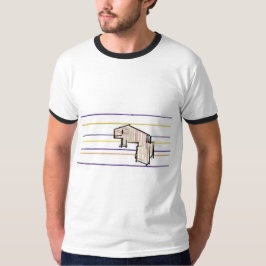 Witte dolfijn zomer vreugde t-shirt
