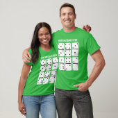 Witte Dominosen met zwarte Stippen op maat T-shirt (Unisex)