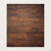 Witte, donkerbruine houten Kaarten (Binnenkant ongevouwen)