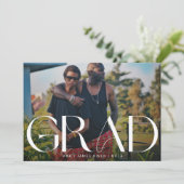 Witte donkere overlay | Moderne foto-eenheid Aankondiging (Staand voorkant)