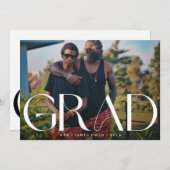 Witte donkere overlay | Moderne foto-eenheid Aankondiging (Voorkant / Achterkant)