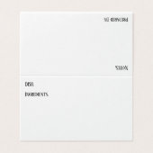 Witte, donkergroene houten Kaarten (Buitenkant ongevouwen)