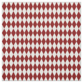Witte & donkerrode Harlequin-diamanten Stof (Swatch)