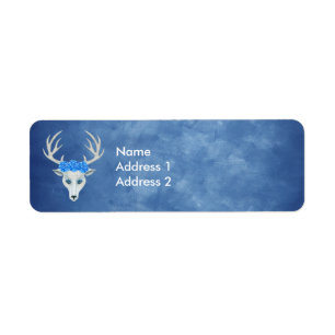  witte donkerroze blauwe ogen die Rozen dragen  Etiket