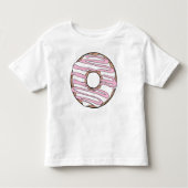 Witte donut, donut, chocolade, vorst, ijs kinder shirts (Voorkant)