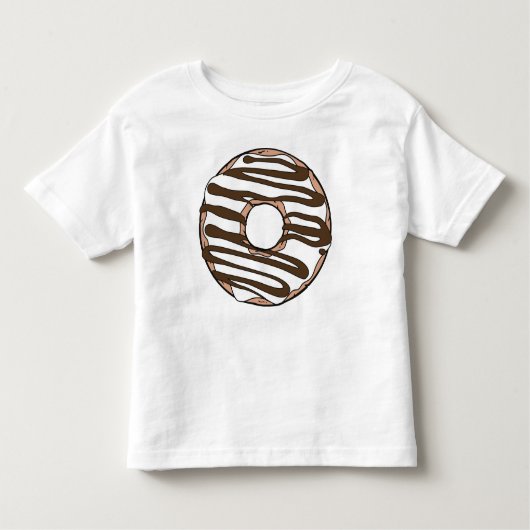 Witte Donut, Doughnut, Chocolade, Icen, Bevroren Kinder Shirts (Voorkant)