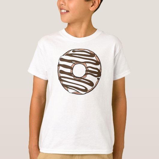 Witte Donut, Doughnut, Chocolade, Icen, Bevroren T-shirt (Voorkant)