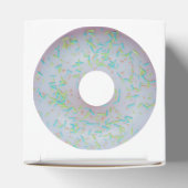 Witte donut met sproeiers bedankdoosjes (Bovenkant)