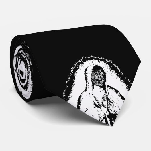 Witte Dood Stropdas (Opgerold)