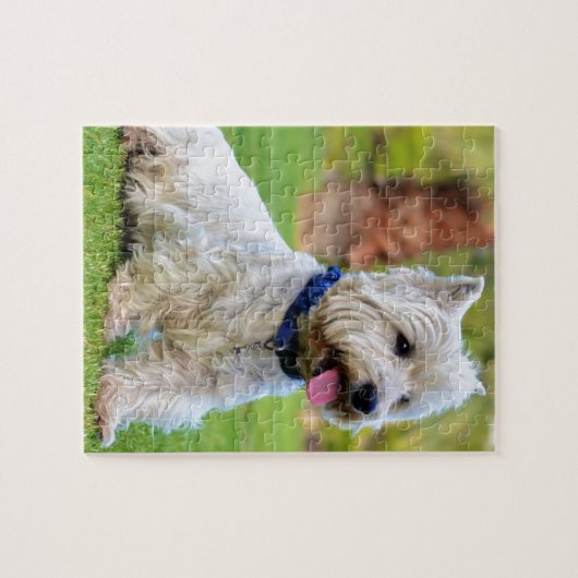 Witte doodskist legpuzzel (Horizontaal)