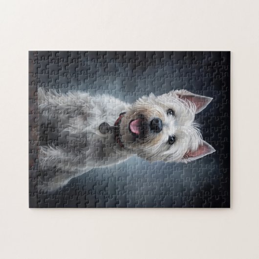 Witte doodskist legpuzzel (Horizontaal)