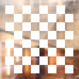 Witte Doorzichtige Schaakbord Speltafel Sticker