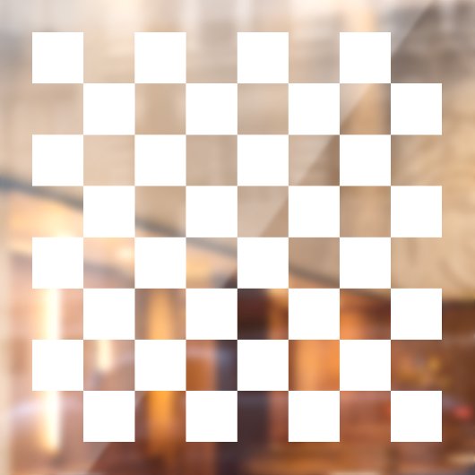 Witte Doorzichtige Schaakbord Speltafel Sticker (Vel 2)