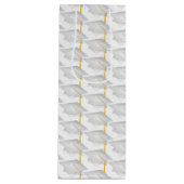 witte doppen met goudassel wijn cadeautas (Voorkant)