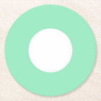 Witte Dot Modern Elegant Blank Mint Groene Sjabloo