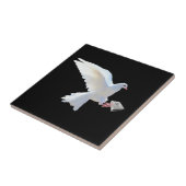 WITTE DOVE HOLDING BIB TEGELTJE (Zijkant)