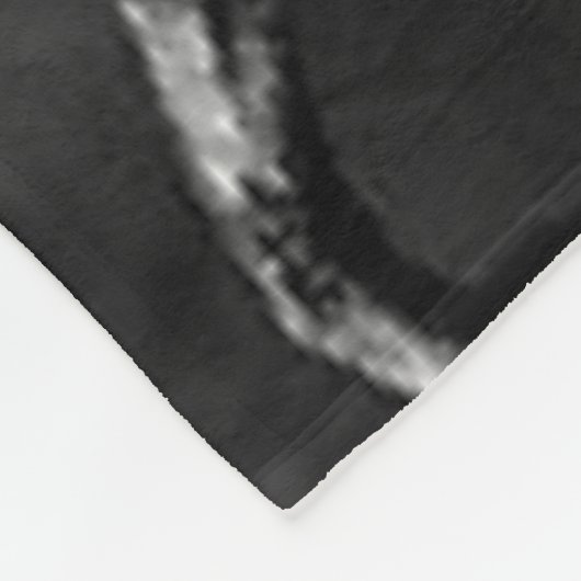 WITTE DOVE IN GRAY SKIES FLEECE DEKEN (Hoek)