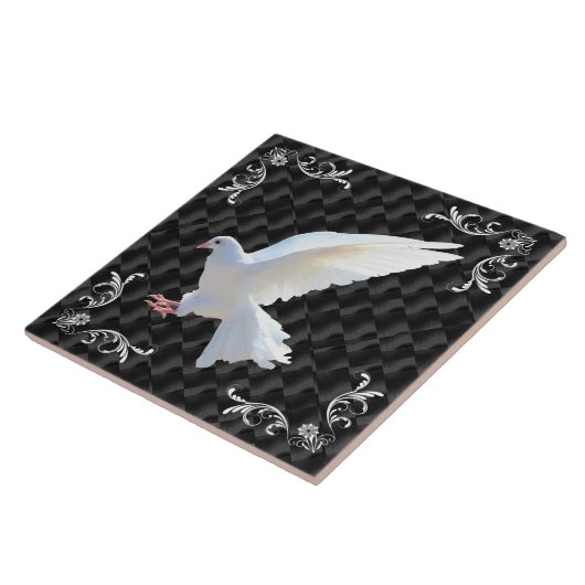 WITTE DOVE TEGELTJE (Zijkant)