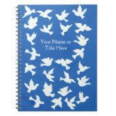  witte doven Spiral Notitieboek (Voorkant)