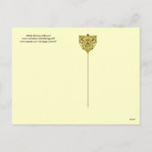 WITTE DOVES IN BROWN SEPIA FEESTDAGENKAART (Achterkant)