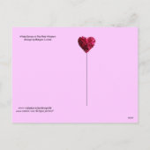 WITTE DOVES IN DE VALENTIJNSDAG VAN HET VENSTER PI FEESTDAGENKAART (Achterkant)