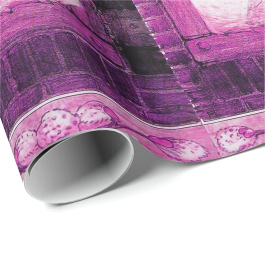 WITTE DOVES IN HET VENSTER CADEAUPAPIER (Rol Hoek)