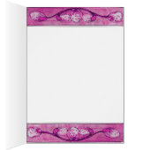 WITTE DOVES IN HET VENSTER, roze paarse violet (Binnen (Rechts))