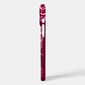 WITTE DOVES IN PINK FUCHSIA MONOGRAM Case-Mate iPhone CASE (Achterkant / Links)