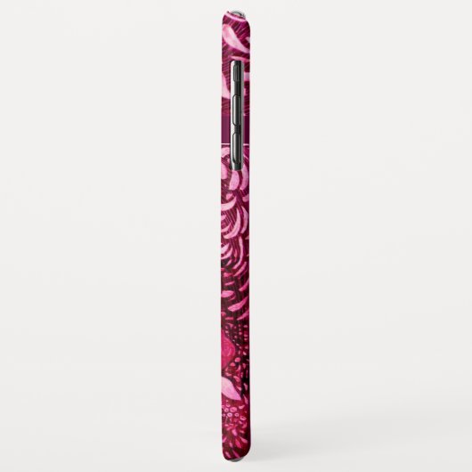 WITTE DOVES IN PINK FUCHSIA MONOGRAM Case-Mate iPhone CASE (Achterkant/links)