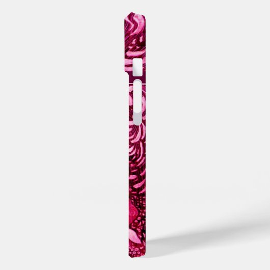 WITTE DOVES IN PINK FUCHSIA MONOGRAM Case-Mate iPhone CASE (Achterkant / Links)